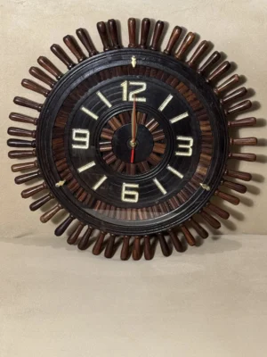 18" Wooden Wall Clock – Multiple Designs | Decora Crafts - Image 2