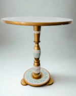 white and gold coffee table