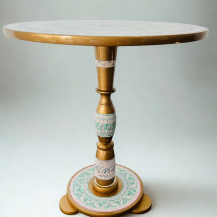 white and gold coffee table