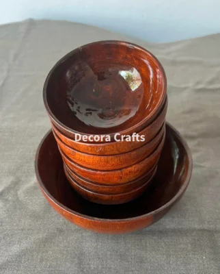 Wooden Bowl Set – 7 Pieces