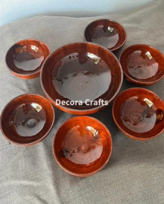 Wooden Bowl Set – 7 Pieces