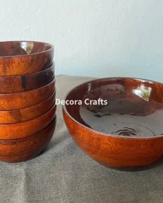 Wooden Bowl Set – 7 Pieces