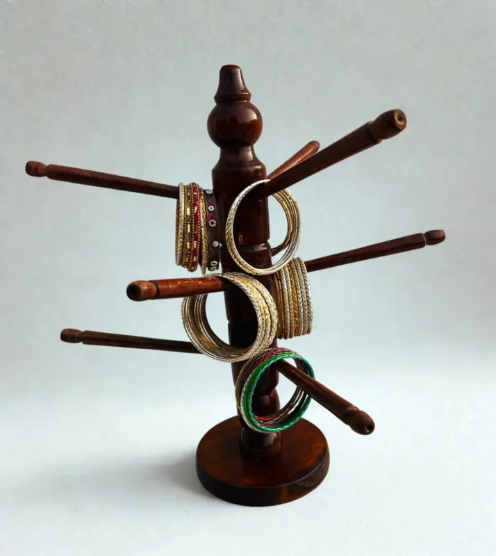 Wooden Bangle Stand