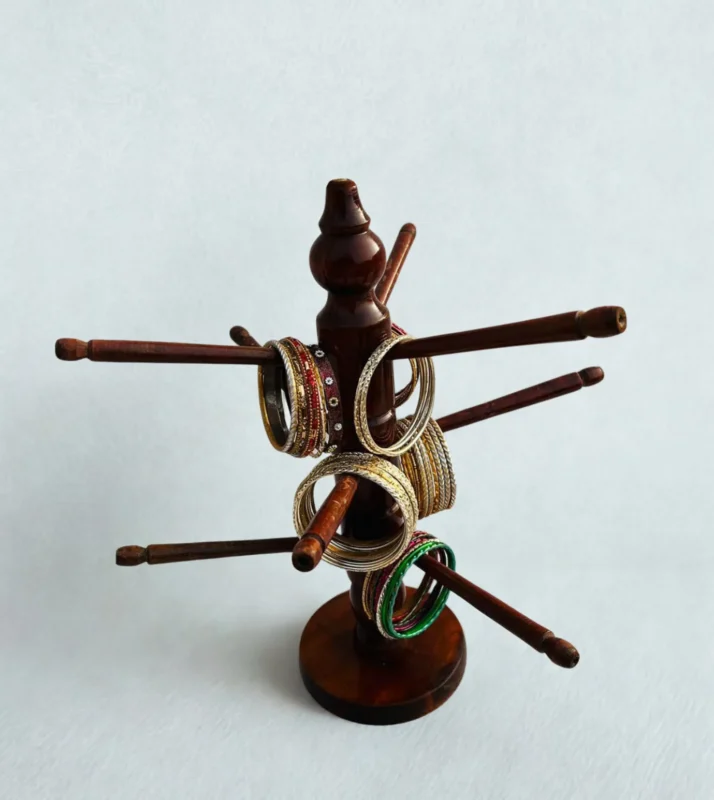 Wooden Bangle Stand