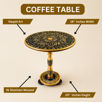 Luxury Black Gold Coffee Table
